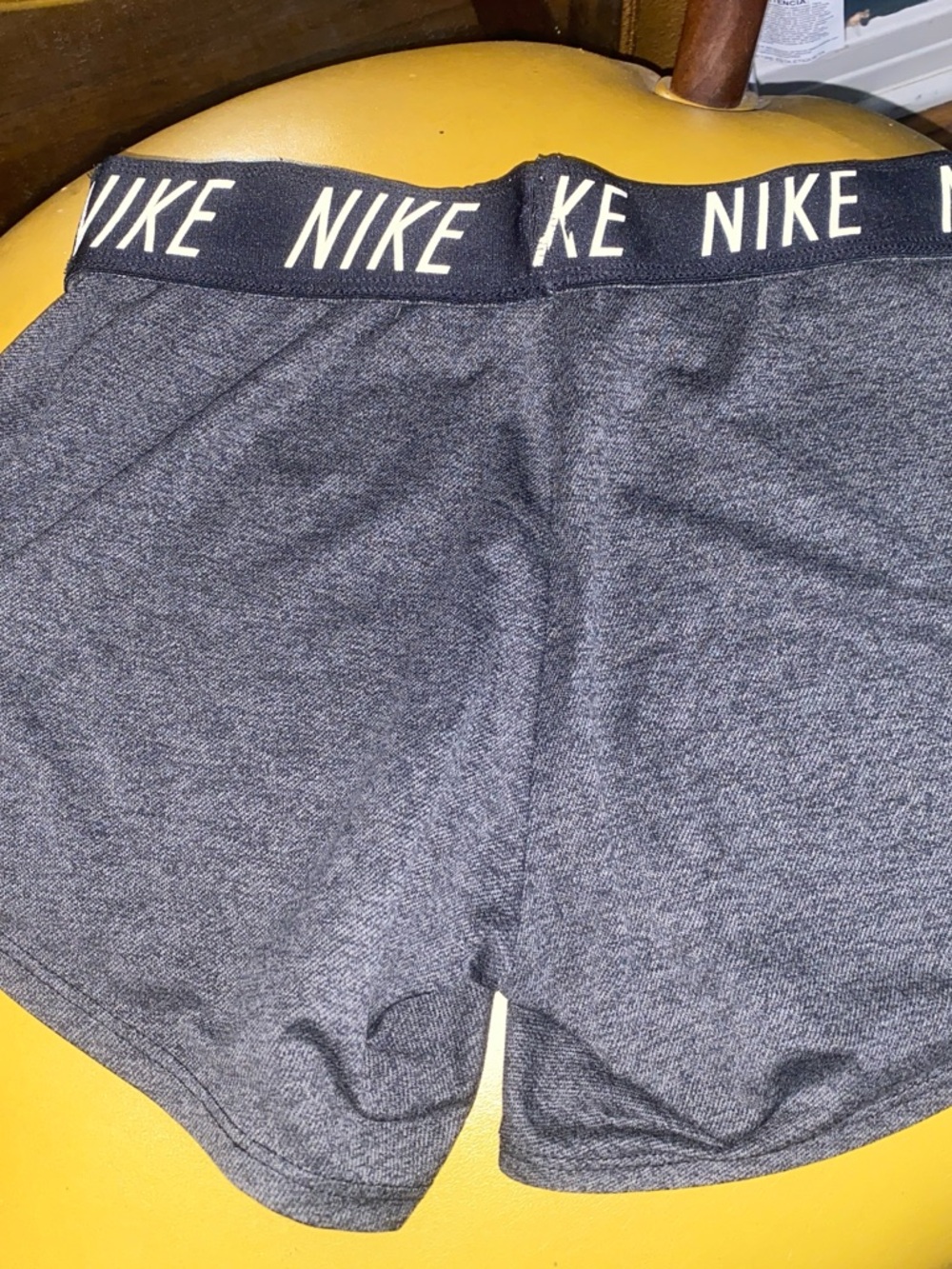 Nike Heather Gray Performance Shorts with Branded Waistband